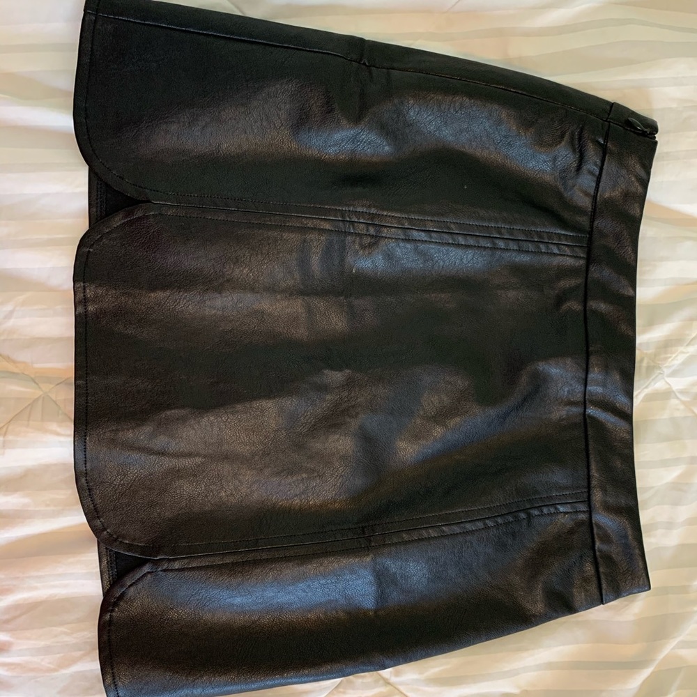 Shein leather skirt